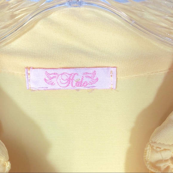 Halo Yellow Blouse Size Small Heart & Soul - Picture 2 of 7